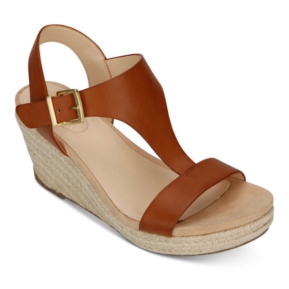 KENNETH COLE REACTION WEDGE ESPADRILLE SANDALS